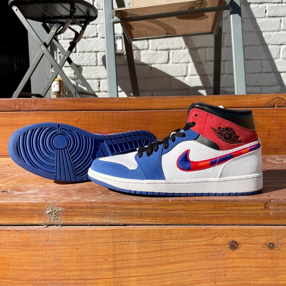 Nike Air Jordan 1 Mid “Multicolored Swoosh”